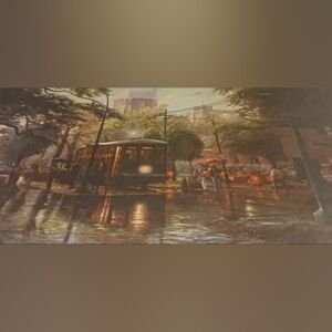 Orignal Misty AM On The Avenue by RC Davis (Framed)